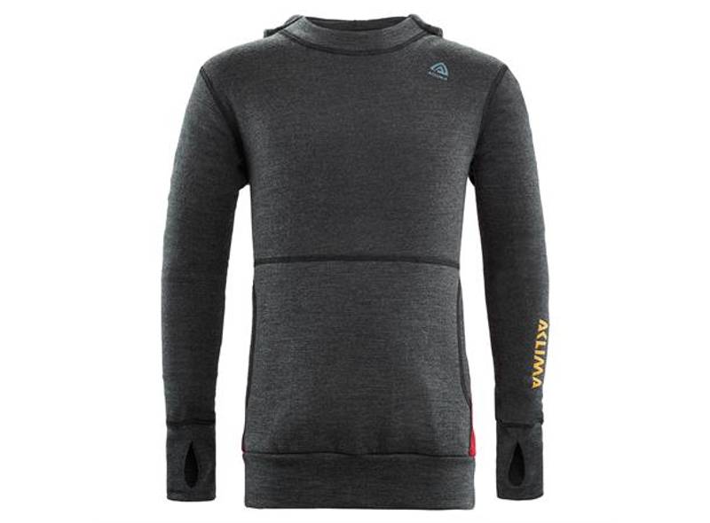 Aclima warmwool hood sweatwe marengs/chilli pepper