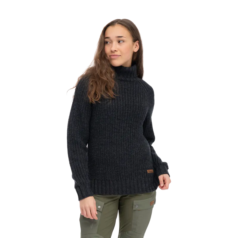 Bergans Nordmarka Merino High Neck Jumper Women dark shadow grey