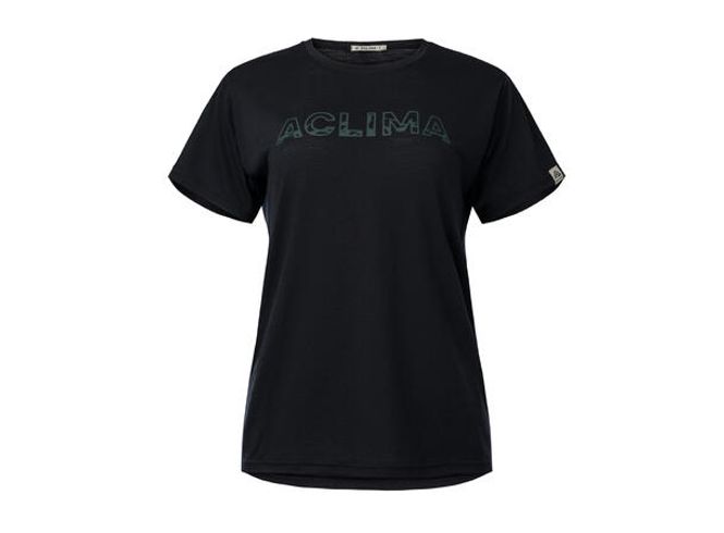 Hovedbilde Aclima LightWool 140 classic tee Logo W's sort